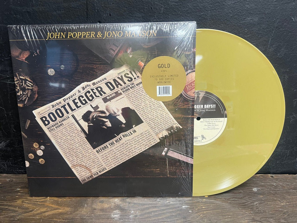 John Popper & Jono Manson - BOOTLEGGER DAYS!! GOLD VINYL LP ((Vinyl))