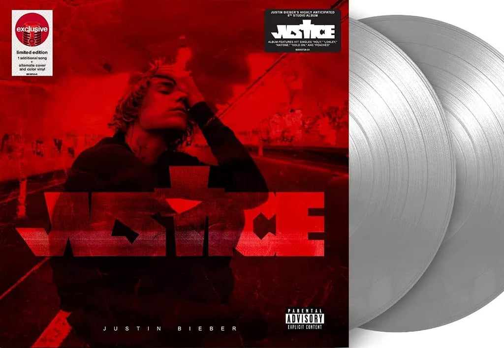 Justin Bieber - Justice [Explicit Content] (Limited Edition, Bonus Track, Alternate Cover, Silver Vinyl) (2 Lp's) ((Vinyl))