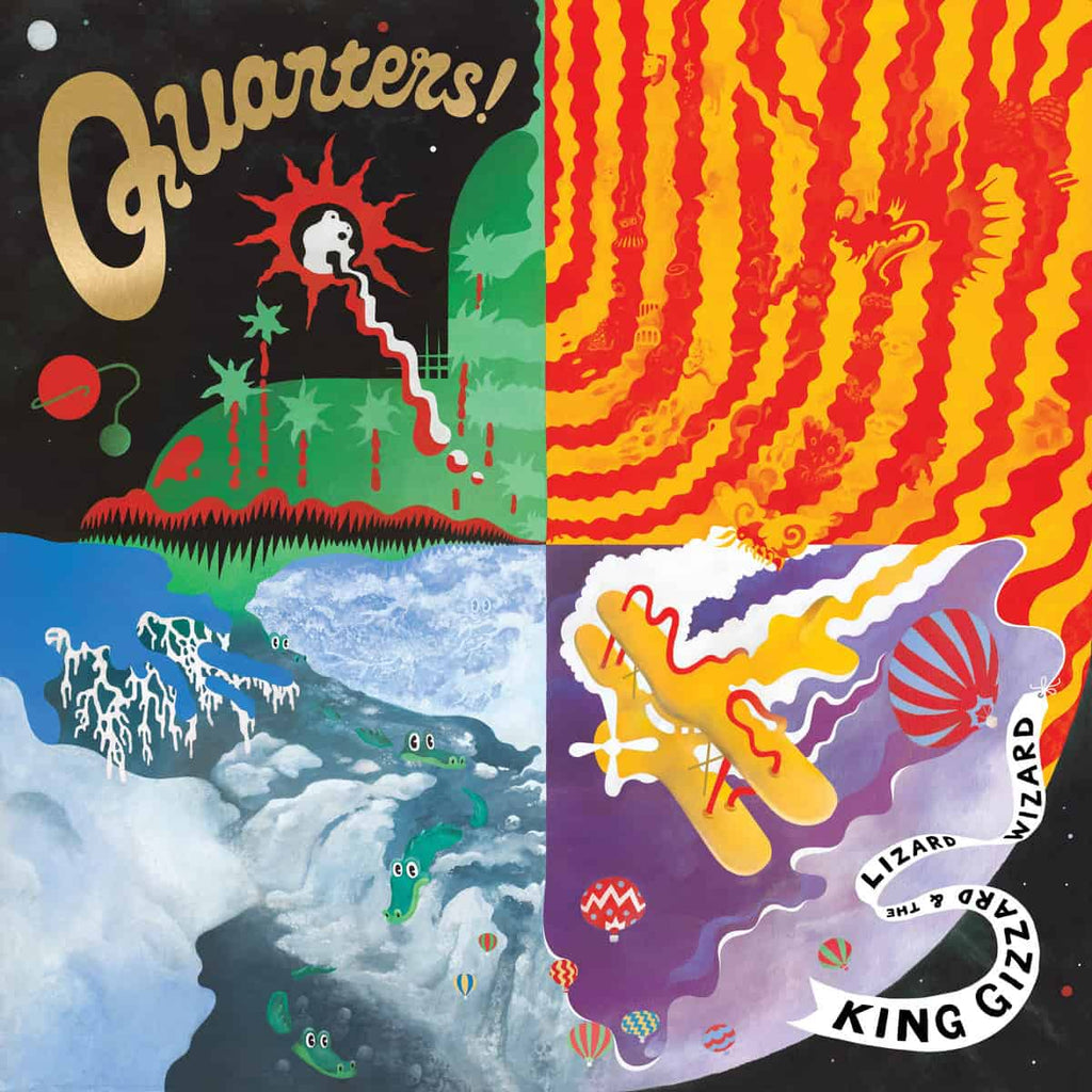 King Gizzard and the Lizard Wizard - Quarters (Limited Edition, Recycled 180 Gram Orange Colored Vinyl, Recyclable, Gold Foil O-Ring / Jacket) ((Vinyl))