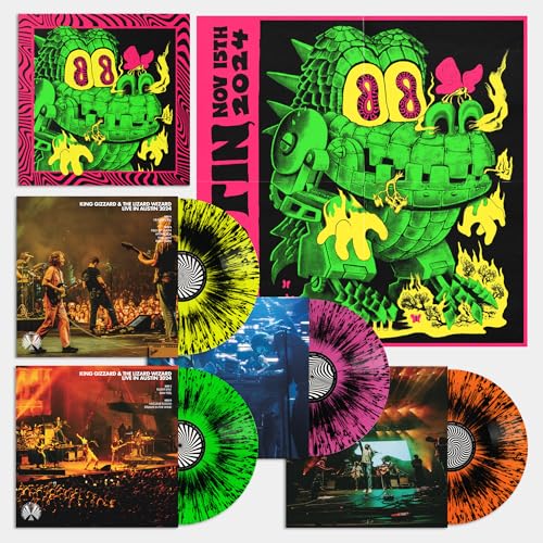 King Gizzard & The Lizard Wizard - King Gizzard - Live In Austin '24 (4Lp Neon Splatter Vinyl Box Set) ((Vinyl))