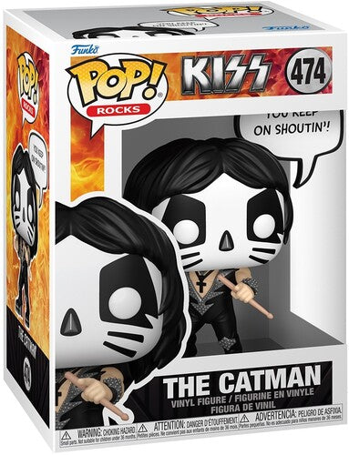 Kiss - Funko POP! Sayings: KISS - The Catman, Rock & Roll All Night (Vinyl Figure, Collectible) ((Action Figure))
