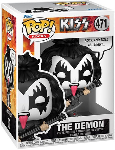 Kiss - Funko POP! Sayings: KISS - The Demon, Rock & Roll All Night (Vinyl Figure, Collectible) ((Action Figure))