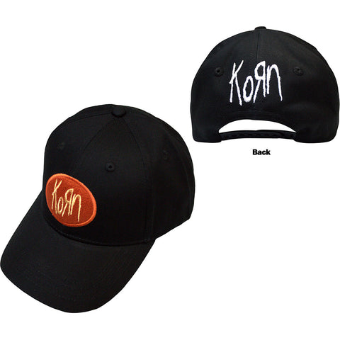 Korn - Oval Logo (()) Black