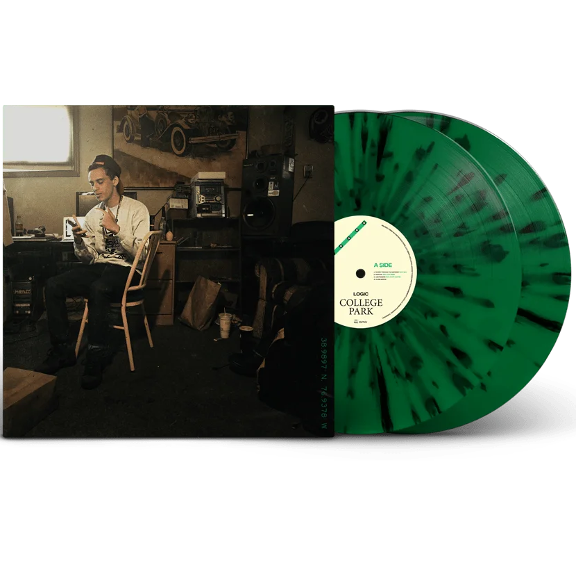 Logic - College Park (Limited Edition, "Varsity" Green & Black Splatter, Artist Signed) (2 Lp's) ((Vinyl))