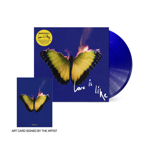 Maroon 5 - Love Is Like – Limited Edition Transparent Electric Blue Vinyl [Signed Insert] ((Vinyl))