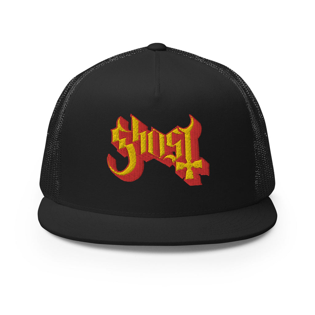 MerchMoment - Ghost Embroidered Logo Trucker Hat (())