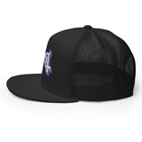 MerchMoment - Ghost Purple Logo Embroidered Trucker Hat (())