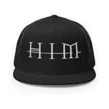 MerchMoment - HIM Classic Logo Embroidered Trucker Hat (())