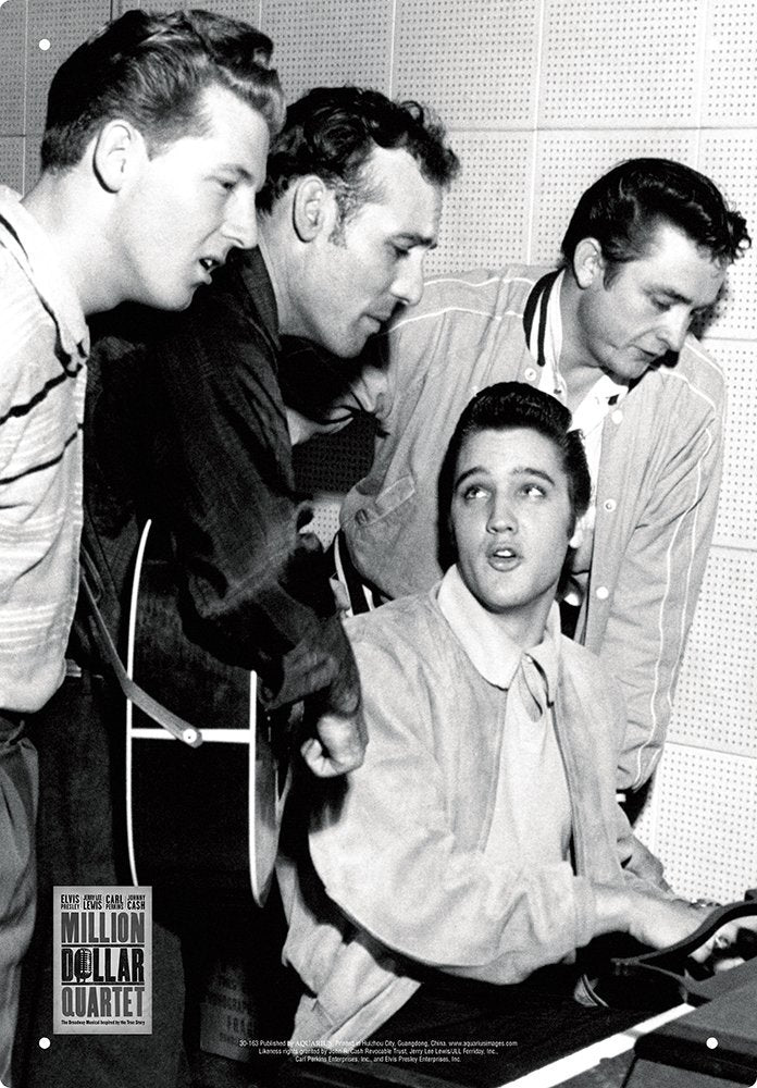 Million Dollar Quartet Tin Sign - MILLION DOLLAR QUARTET TIN SIGN ((Merchandise))