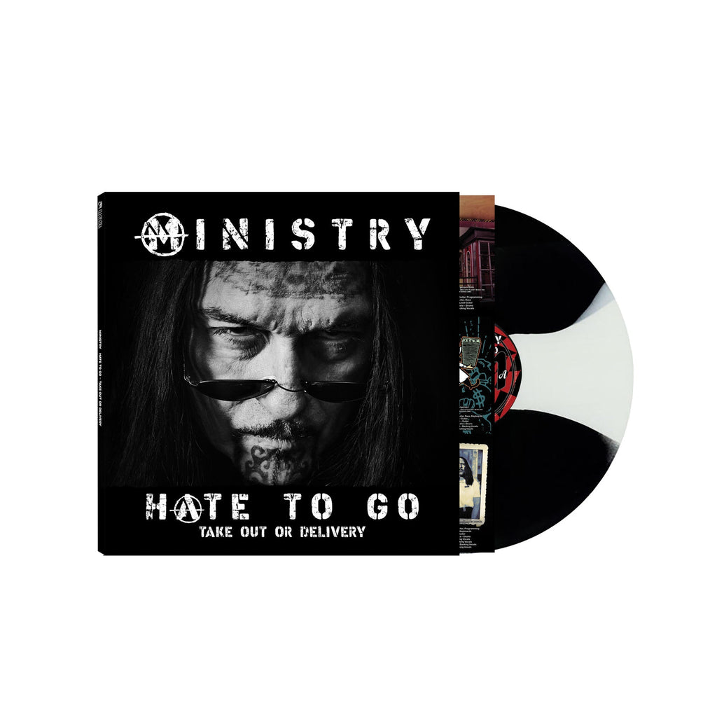 MINISTRY - Hate To Go - Take Out Or Delivery (Indie Exclusive) [Black/White Butterfly Burst] ((Vinyl))