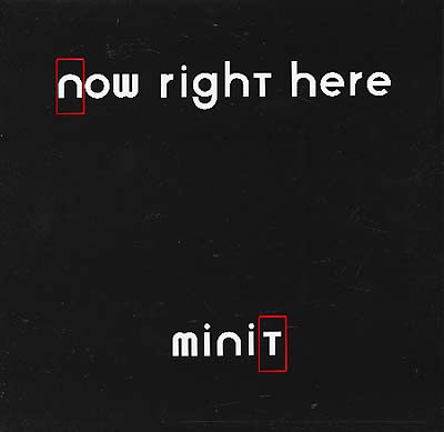 MINIT - Now Right Here ((Vinyl))