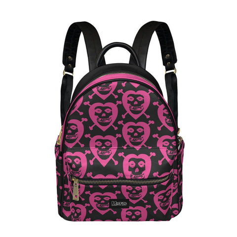 Misfits Hearts Mini Backpack- Vegan Leather