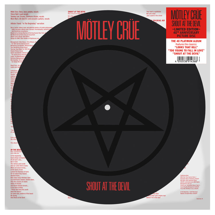 Motley Crue - Shout At The Devil (Limited Edition Picture Disc) ((Vinyl))