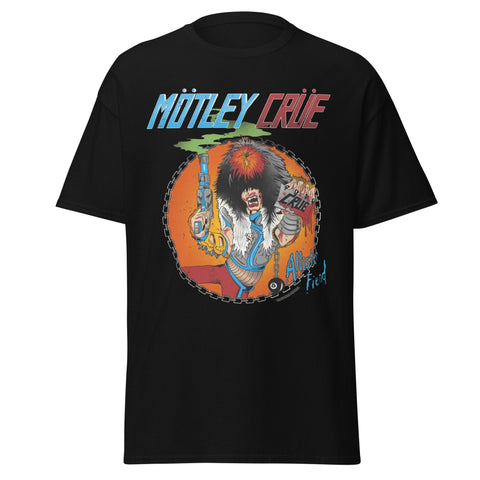 Motley Crue Smoking Allister Jumbo Print T-Shirt