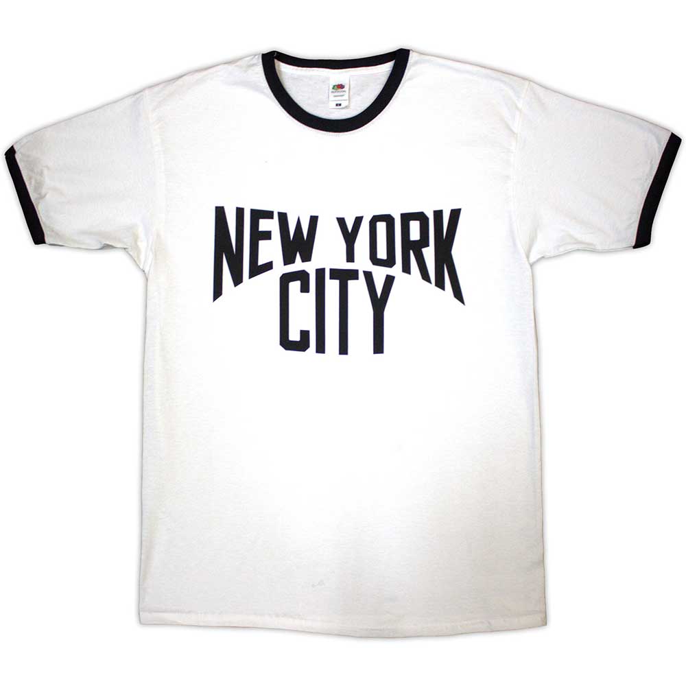 New York City - Text Logo (()) White