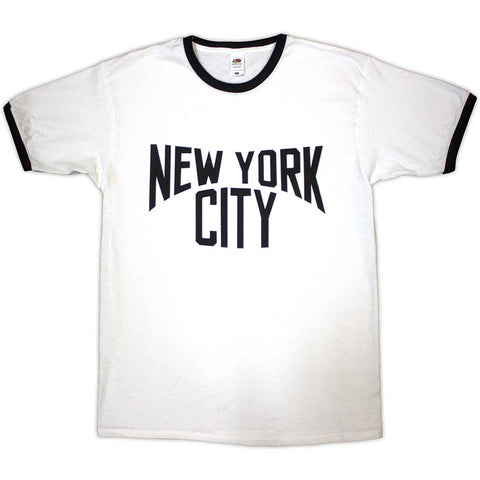 New York City - Text Logo (()) White