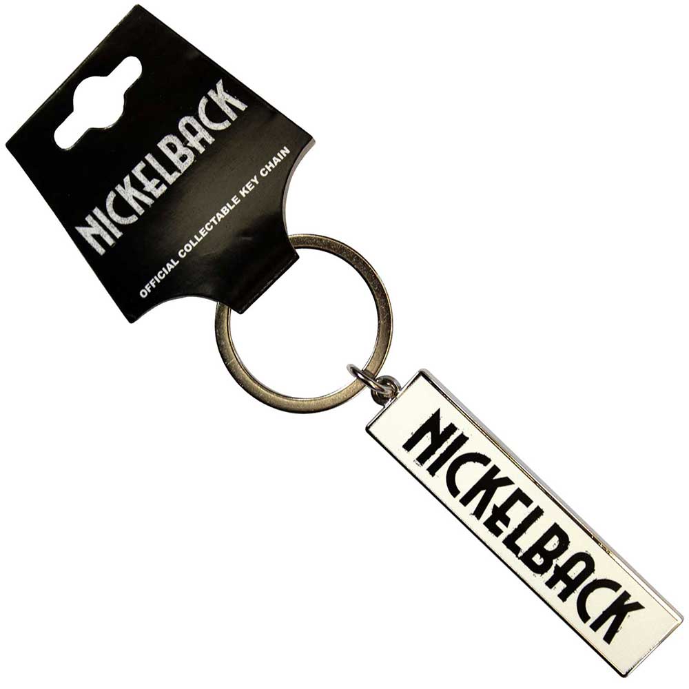 Nickelback - Black Logo White (())