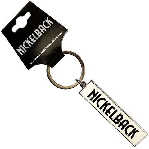 Nickelback - Black Logo White (())