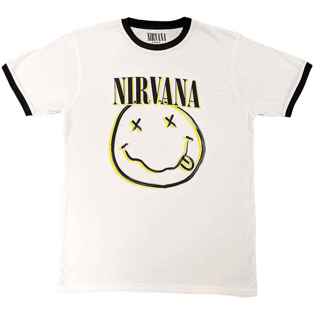 Nirvana - Double Happy Face (()) White