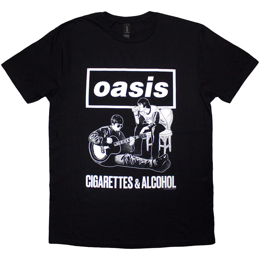 Oasis - Cigarettes & Alcohol Illustration Mono (()) Black