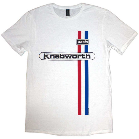 Oasis - Knebworth Vertical Stripe (()) White