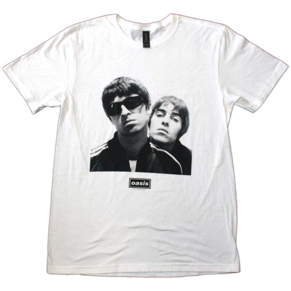 Oasis - Noel & Liam Square Photo ((T-Shirt)) White