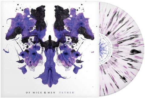 Of Mice & Men - Tether - White Purple Black Splatter ((Vinyl))