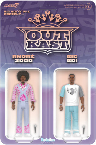 Outkast - Super7 - OutKast - ReAction Figures Wv3 - OutKast (Big Boi & Dre Present) (Collectible, Action Figure) ((Action Figure))