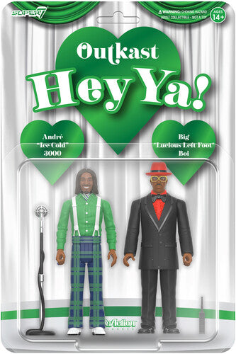 Outkast - Super7 - OutKast - ReAction Figures Wv4 - Hey Ya! 2-Pack (Action Figure, Collectible) ((Action Figure))