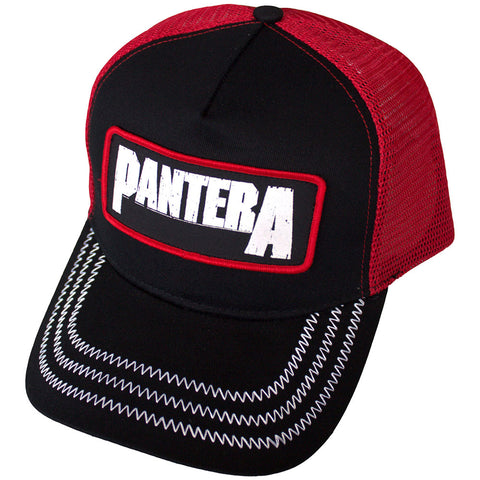 Pantera - B&W Patch (()) Black, Red