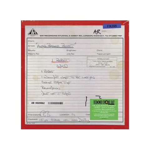 Parsons,Alan - I Robot (Work In Progress) (Rsd 4.12.25) ((Vinyl))