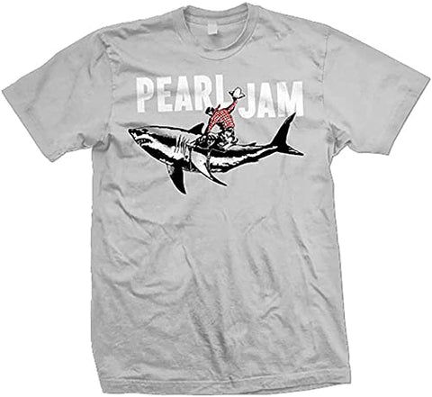 Pearl Jam Vedder Shark Cowboy Mens T-shirt Officially Licensed