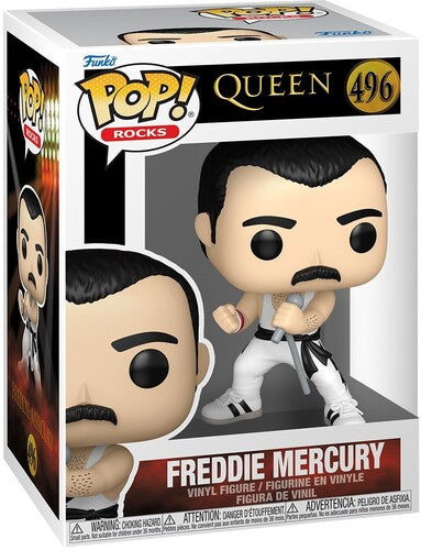 Queen - Funko POP! Rocks: Queen - Freddie Mercury (White Singlet) (Vinyl Figure, Collectible) ((Action Figure))