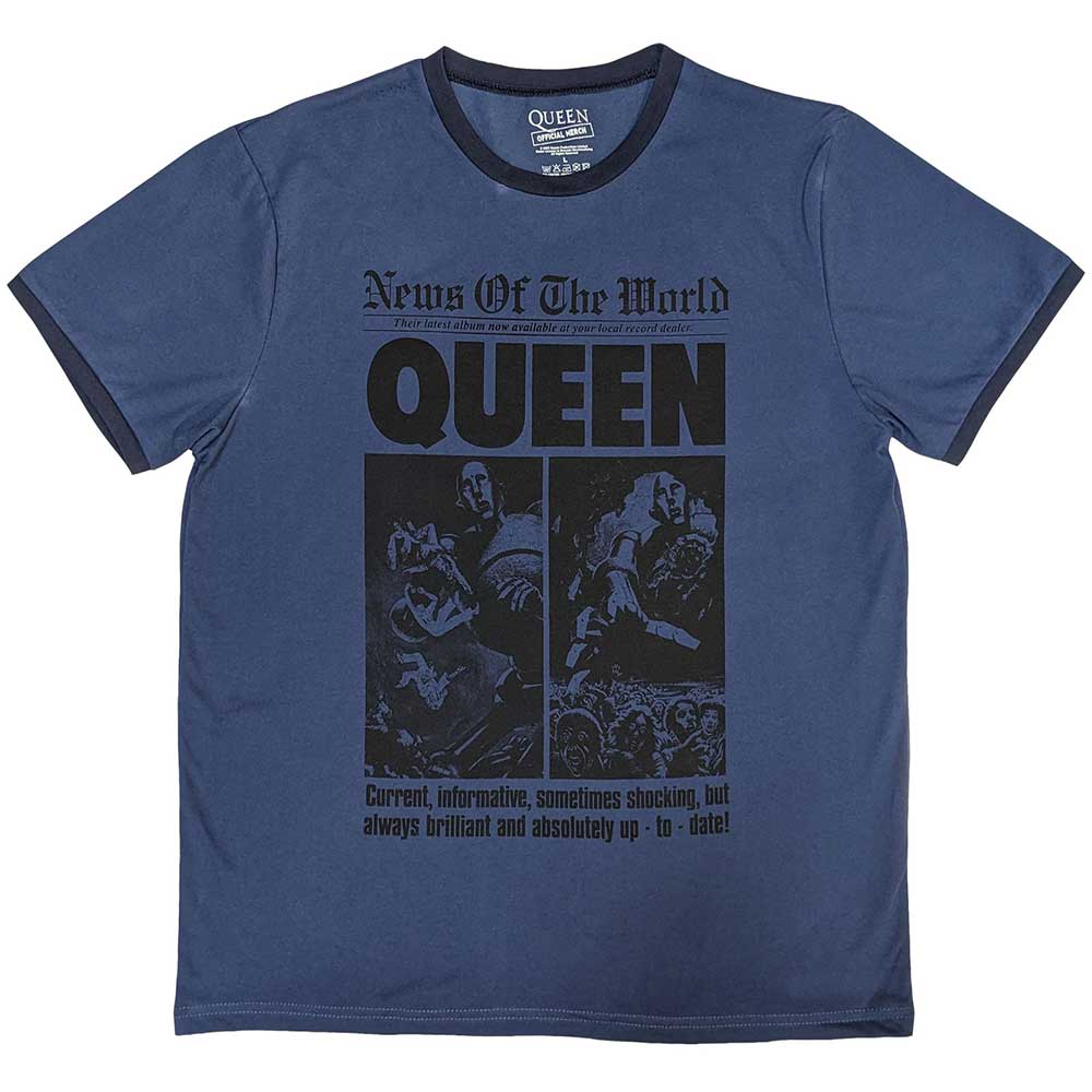 Queen - News of the World 40th Front Page (()) Blue