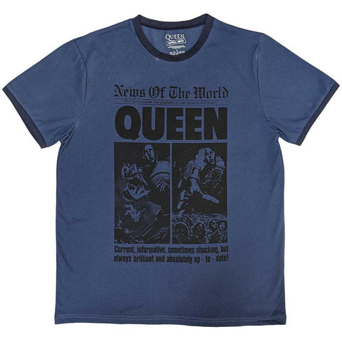 Queen - News of the World 40th Front Page (()) Blue