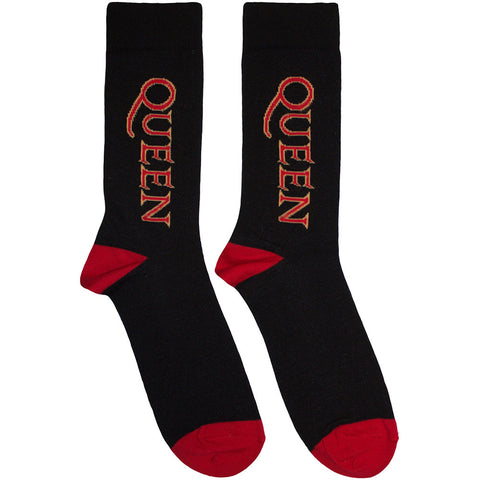 Queen - Red Logo Vertical (()) Black