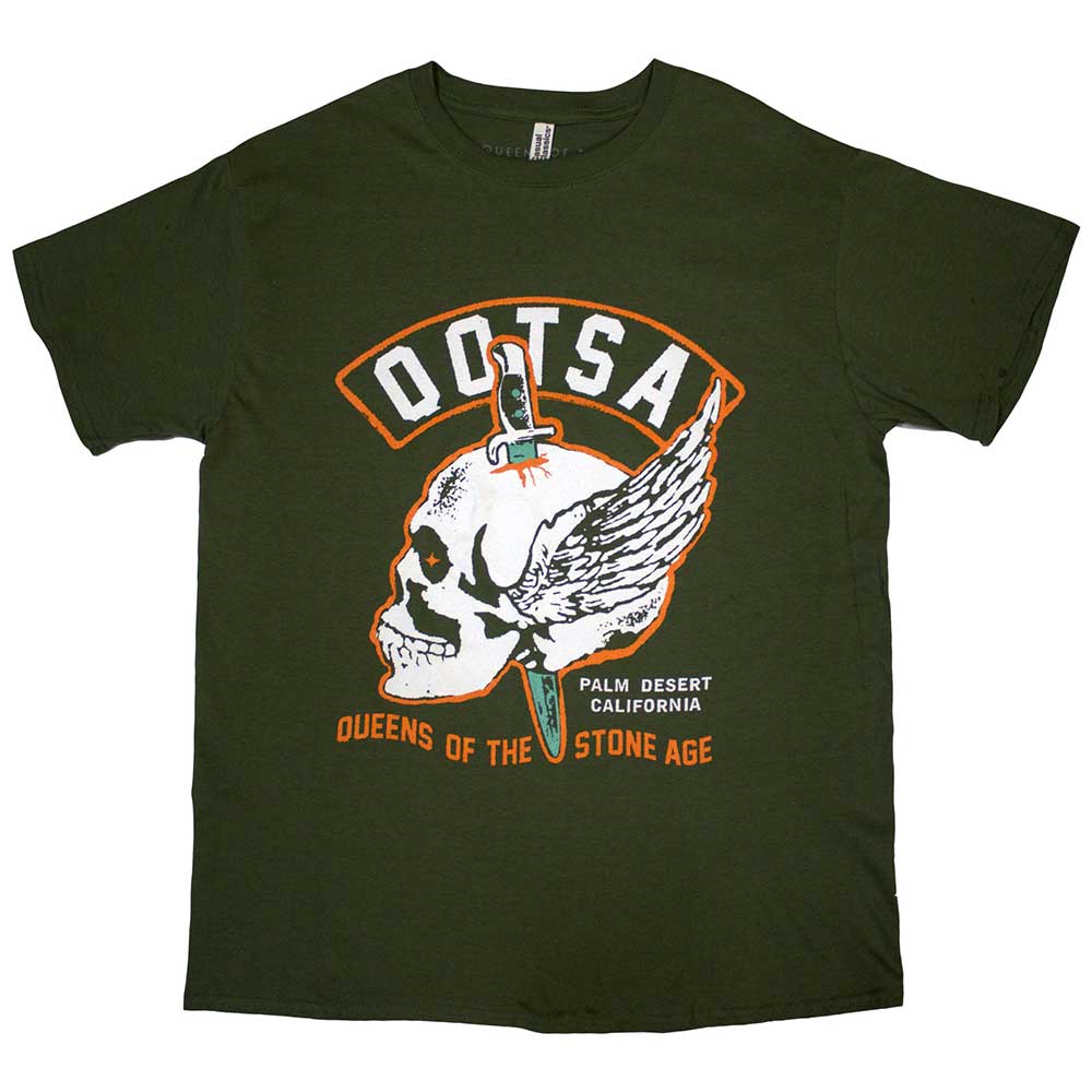 Queens Of The Stone Age - Winged Skull (()) Green