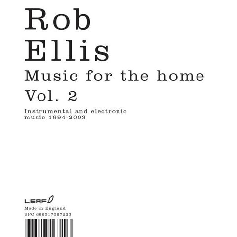 Rob Ellis - Music For The Home Vol II ((CD))