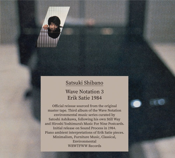 SATSUKI SHIBANO - Wave Notation 3: Erik Satie 1984 ((CD))