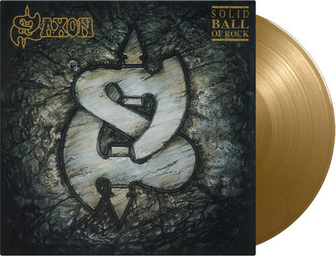 Saxon - Solid Ball Of Rock (Limited Edition, 180 Gram Vinyl, Colored Vinyl, Gold) [Import] ((Vinyl))