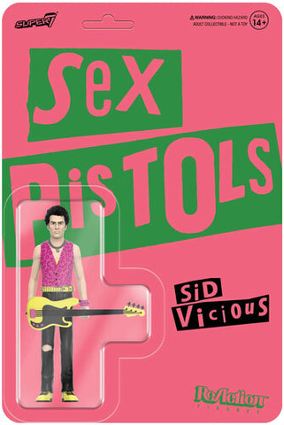 Sex Pistols - Super7 - Sex Pistols - ReAction Figures Wv 2 - Sid Vicious (Never Mind the Bollocks) (Collectible, Figure, Action Figure) ((Action Figure))
