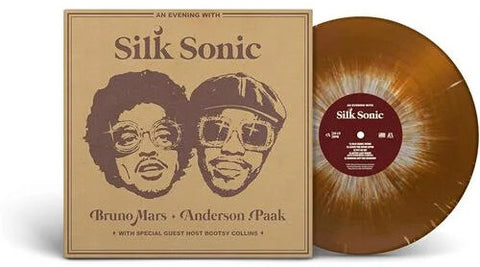 Silk Sonic (Bruno Mars + Anderson .Paak) - Evening With Silk Sonic (Limited Edition, Brown & White Splatter Colored Vinyl) [Import] ((Vinyl))