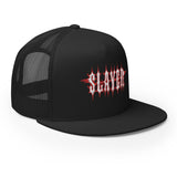 Slayer - Logo Flat Brim Trucker Hat