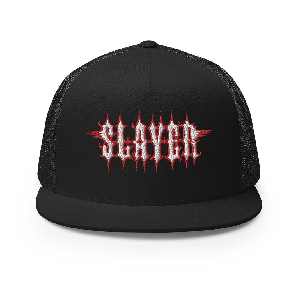 Slayer - Logo Flat Brim Trucker Hat