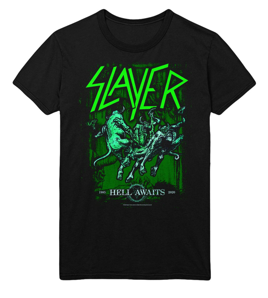 Slayer Neon Hell Awaits T-Shirt