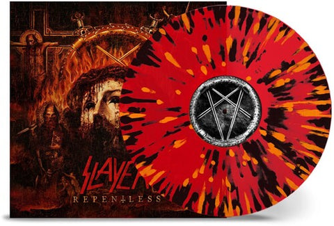 Slayer - Repentless - Transparent Red W/ Orange & Black Splatter ((Vinyl))