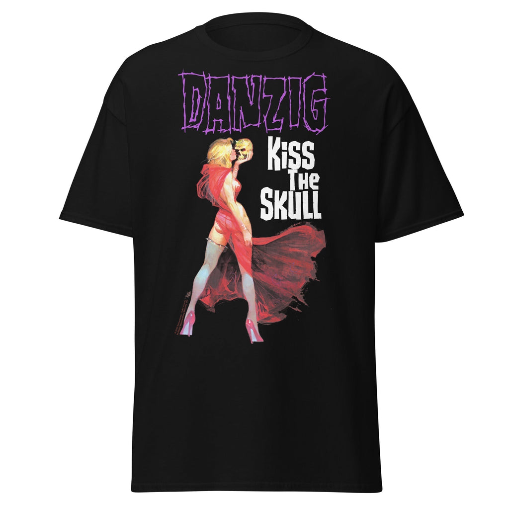 Stakes - Danzig - Kiss the Skull Jumbo Print T-Shirt (()) Black