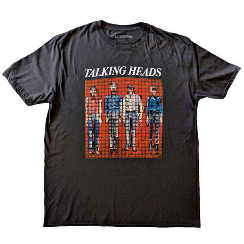Talking Heads Pixel Band Portrait David Byrne Mens T-shirt