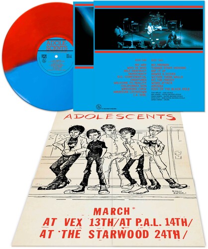 The Adolescents - Live At The House Of Blues (Colored Vinyl, Red, Blue, Poster) ((Vinyl))