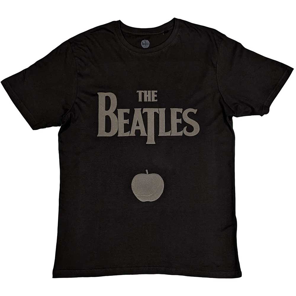 The Beatles - Drop T Logo & Apple (()) Black